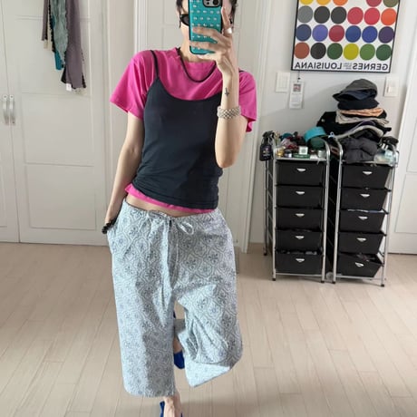 eee rosę ペイズリーwide pants2カラー