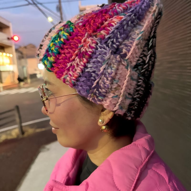 即納】 Pink mixニット帽/2パターン | riru select