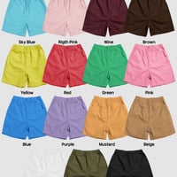 0123 OX cotton short pants/15カラー