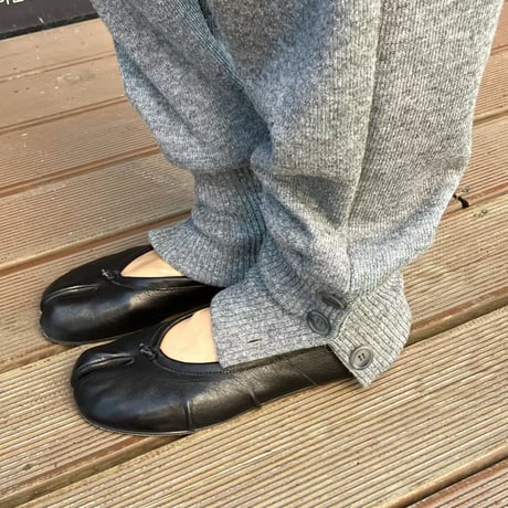 1094【数量限定】BUTTON HEM KNIT JOGGER PANTS/2カラー