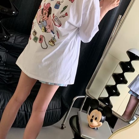 0873 Disney back print tee/5パターン