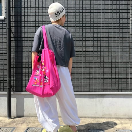 【即納販売】cotton nylon wide pants/ホワイトのみ