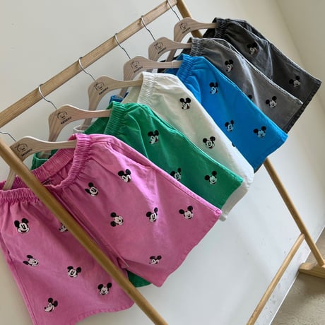0732 Mickey short pants/6カラー