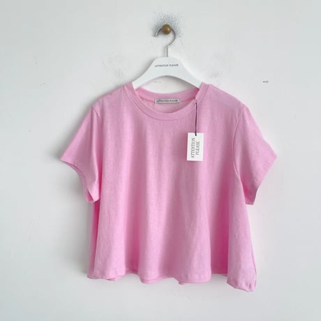 即納　0804 colorfu pigment フレアtee/ピンク