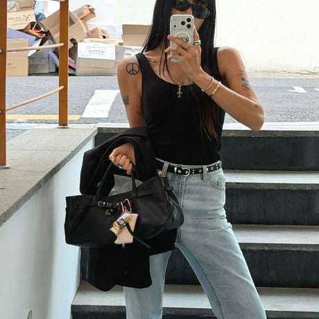 0700 sporty＆rich CUP付きtank top/2カラー