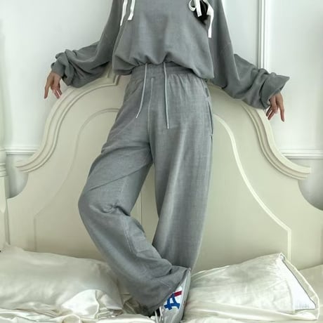 0058 S/S pigment straight pants/10カラー【インフルエンサーさん多数着用】