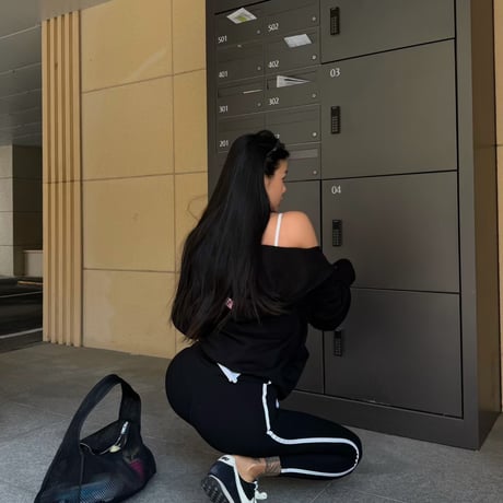 【即納】0696 sporty＆rich line leggings/2カラー2サイズ