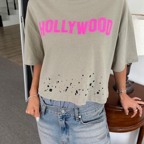 0822 Hollywood damage tee/3カラー
