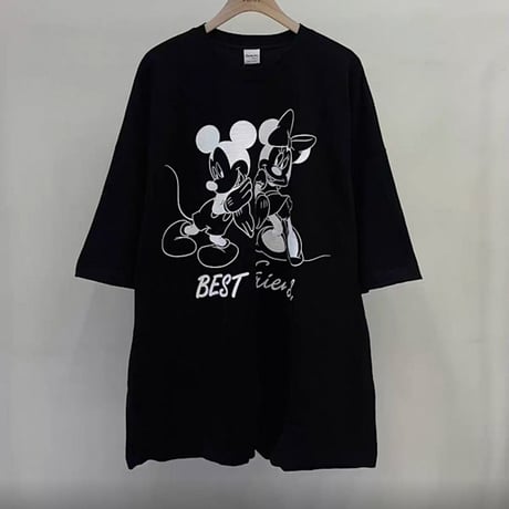 【即納販売】0709 mickey＆minnie monotone tee/3カラー