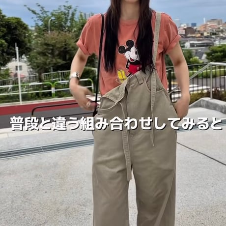 0805 cotton soft denim salopette/3カラーまいさん⭐︎あやさん着用⭐︎