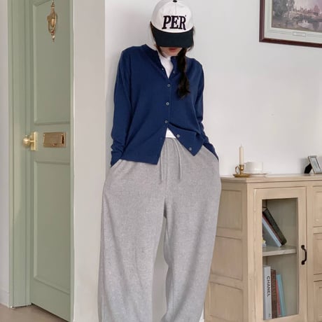 【即納販売】0764 パイル Jogger pants/ベビーピンク.バターイエロー