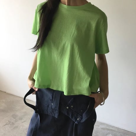 即納　0804 colorfu pigment フレアtee/ピンク