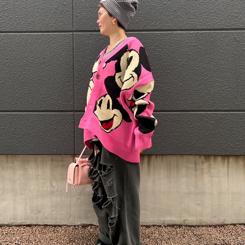 0378 mickey over cardigan/4カラー❤︎まいさん他インフルエンサー様着