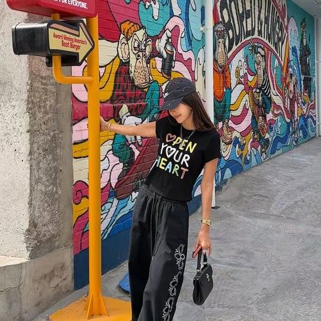 0850 ♡pen your Heart tee/4カラー
