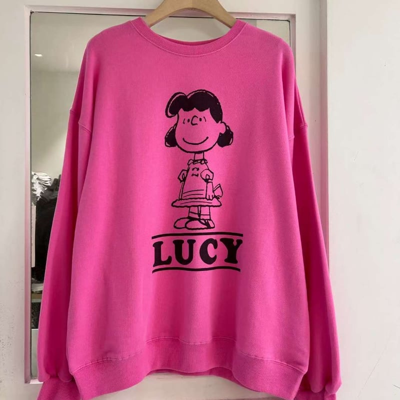 0290 SNOOPY back lettering pigment sweat/3カラー |