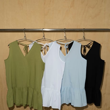 0858 back ribbon one-piece/4カラー