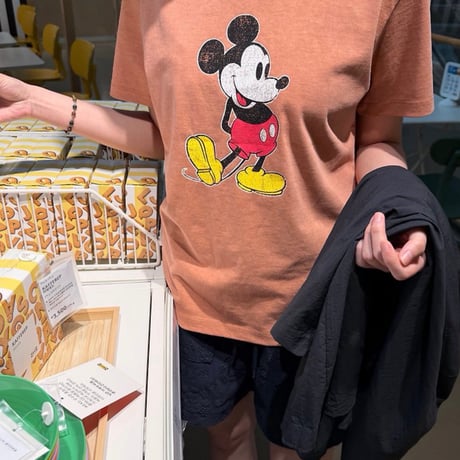 0816 pigment mickey Back star tee/3カラー