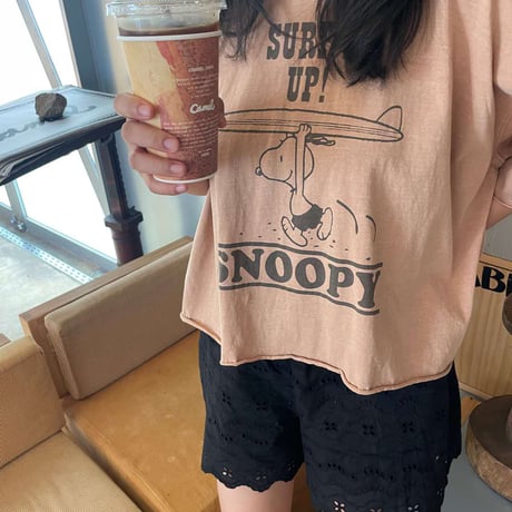0818 SNOOPY surfing tee/4カラー