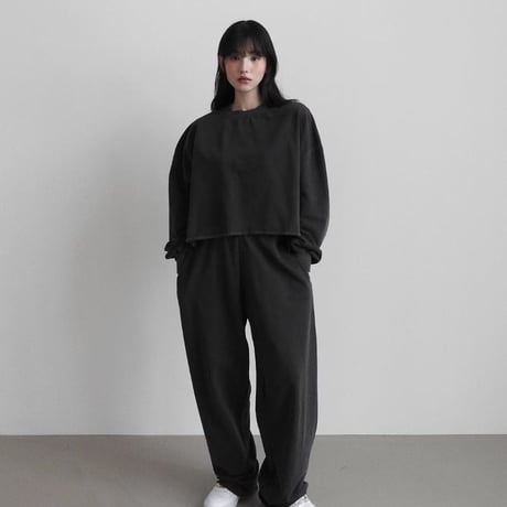 【即納販売】 pigment crop longsleeve/6カラー