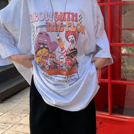 【即納販売】0703 NEW マクドナルドFlowerライトtシャツ/メランジのみ