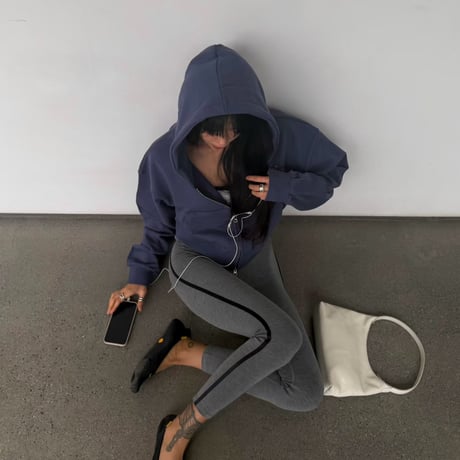 【即納】0696 sporty＆rich line leggings/2カラー2サイズ