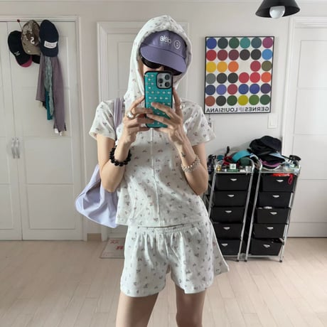 0867 NEW eee 小花柄 short pants/2カラー