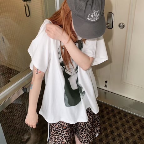 Vintage Boy Photo over tee shirt/2カラー