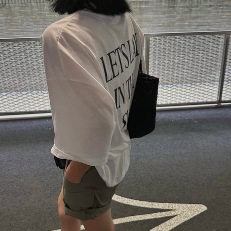 Back logo Pocket tee shirt/2カラー