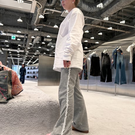 【即納販売】0071 pile frill line pants/2カラー