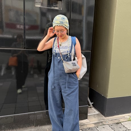 0805 cotton soft denim salopette/3カラーまいさん⭐︎あやさん着用⭐︎