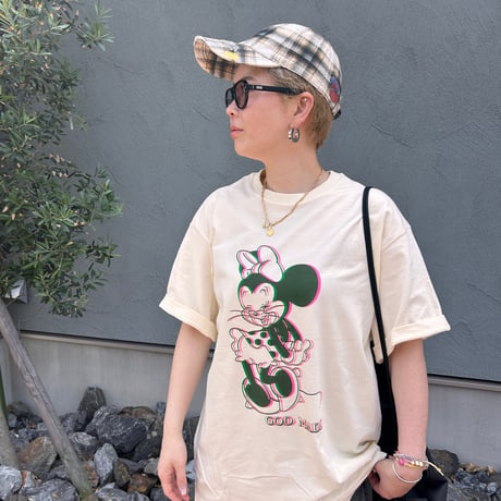 【即納販売】jimmys &riruコラボ minnieJerry t shirt/ベージュのみ