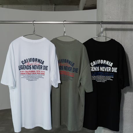 Back print logo tee/3カラー