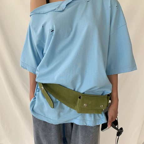 0678 damage over ワンショルダーtee／4カラー