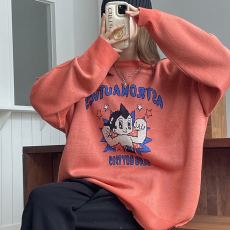 0384 atom color over knit/2カラー