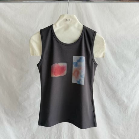 Flower tie-dye tops/3カラー