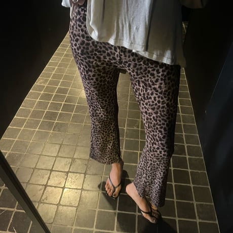 leopard summer pants/ワンカラー