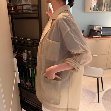 0840 see-through jacket/3カラー