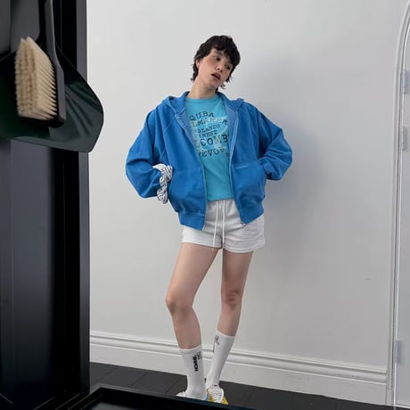 0543 SS New pigment color wzip hoodie/1９カラー