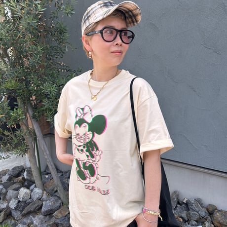 【即納販売】jimmys &riruコラボ minnieJerry t shirt/ベージュのみ