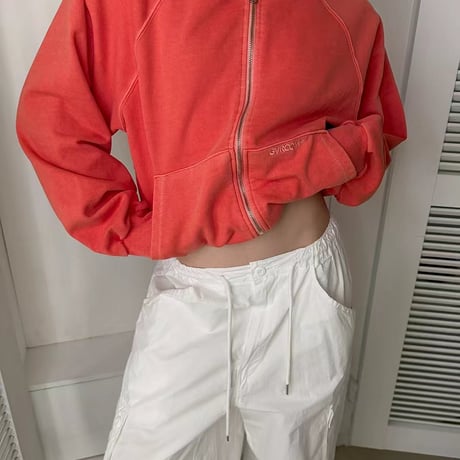 0543 SS New pigment color wzip hoodie/1９カラー