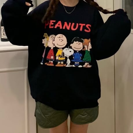 0489 New PEANUTS SNOOPY sweat/2カラー❤︎あやちゃん着用❤︎
