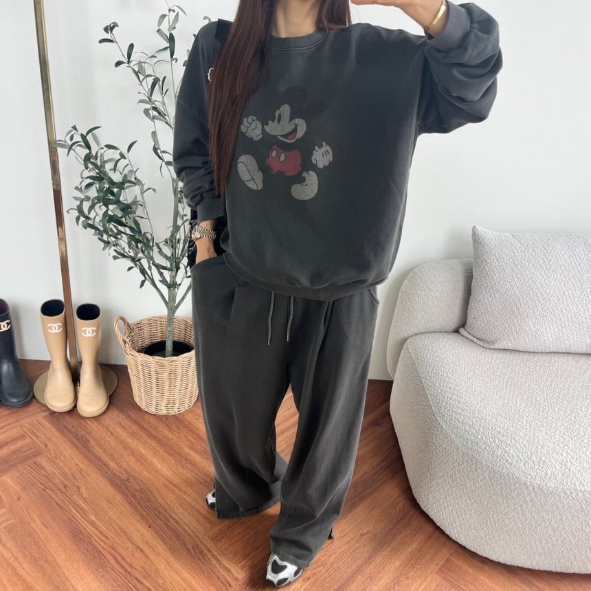 0272 FW NEW mickey pigment sweat/3カラー | riru se