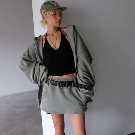【即納販売】0339 Mini sweat skirt/3カラー