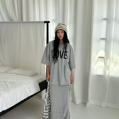 1047【即納☆数量限定】1011 LOVE♥︎BIG TEE/3カラー