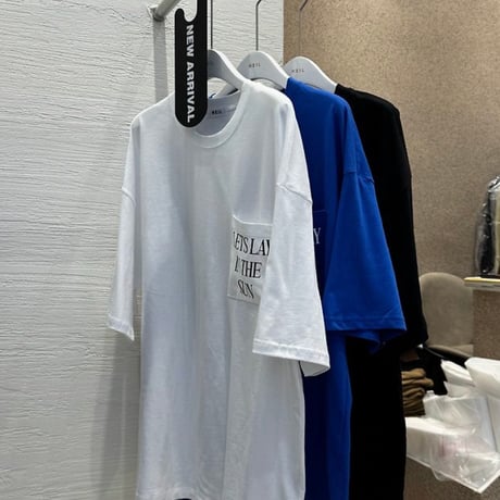 Back logo Pocket tee shirt/2カラー
