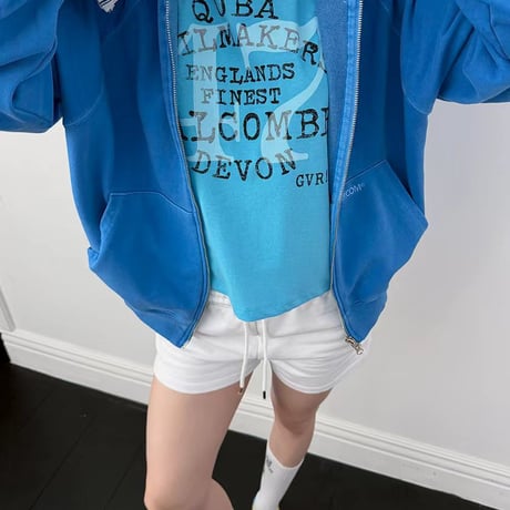 0543 SS New pigment color wzip hoodie/1９カラー
