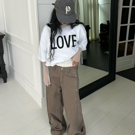 1047【即納☆数量限定】1011 LOVE♥︎BIG TEE/3カラー