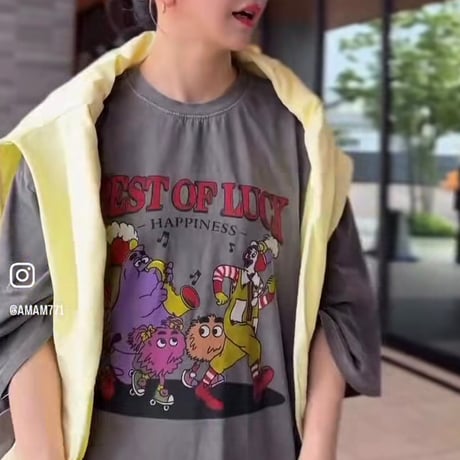 0672 New マクドナルド🎵pigment tee/3カラー⭐︎まいさん/あやさん着用⭐︎