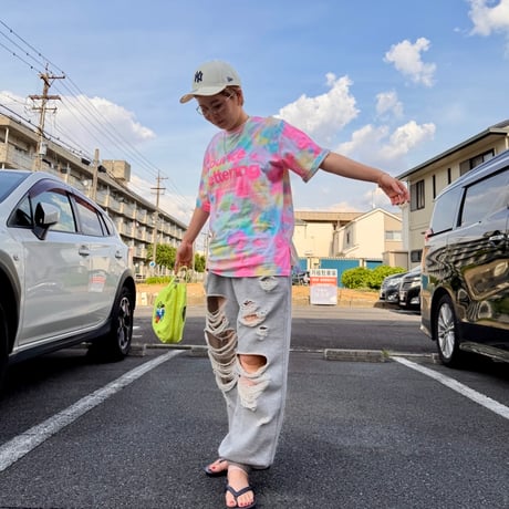 即納販売　0740 タイダイ neon tee/2カラー