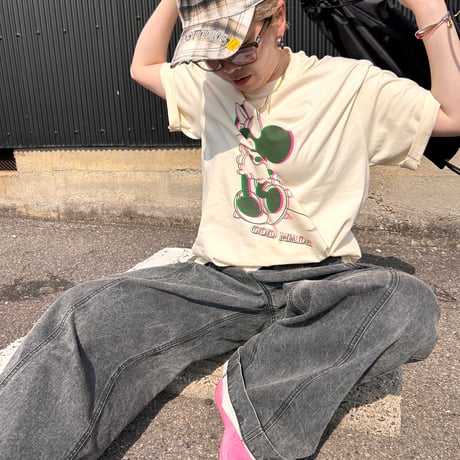 【即納販売】jimmys &riruコラボ minnieJerry t shirt/ベージュのみ